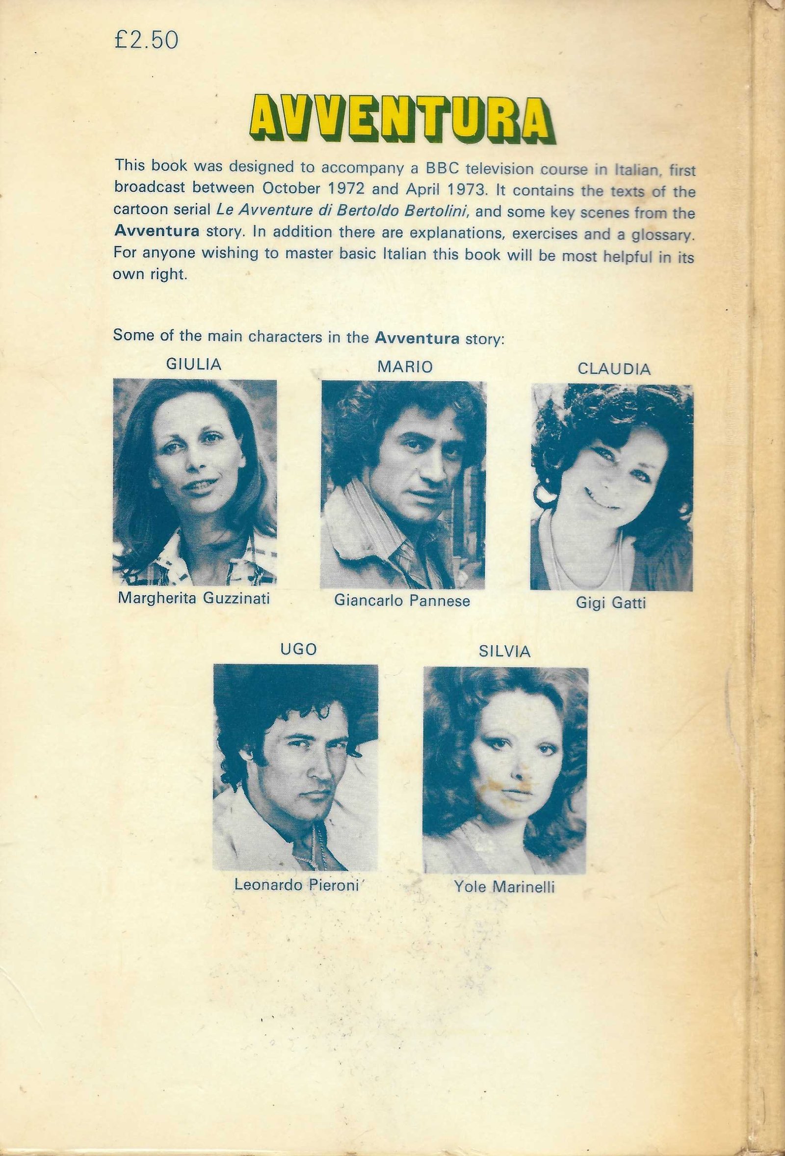 Back cover of ISBN 0 563 10671 9